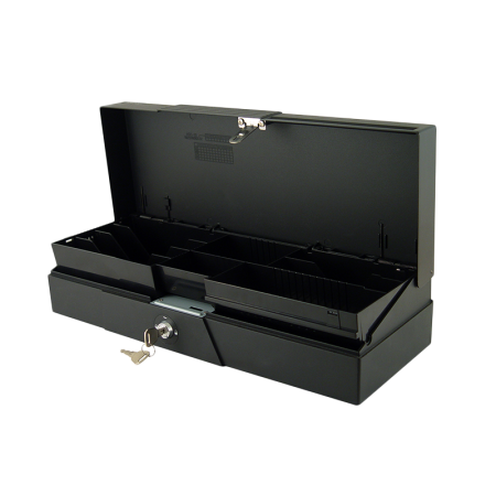 Денежный ящик Cashlux CD4202 вертикальный, flip-flop (черная металлическая крышка)